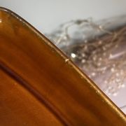 Vintage Portuguese faience butter dish with wood effect, Secla.