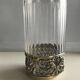 Antique crystal and solid silver tea glass