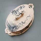 Earthenware saucer with its lid