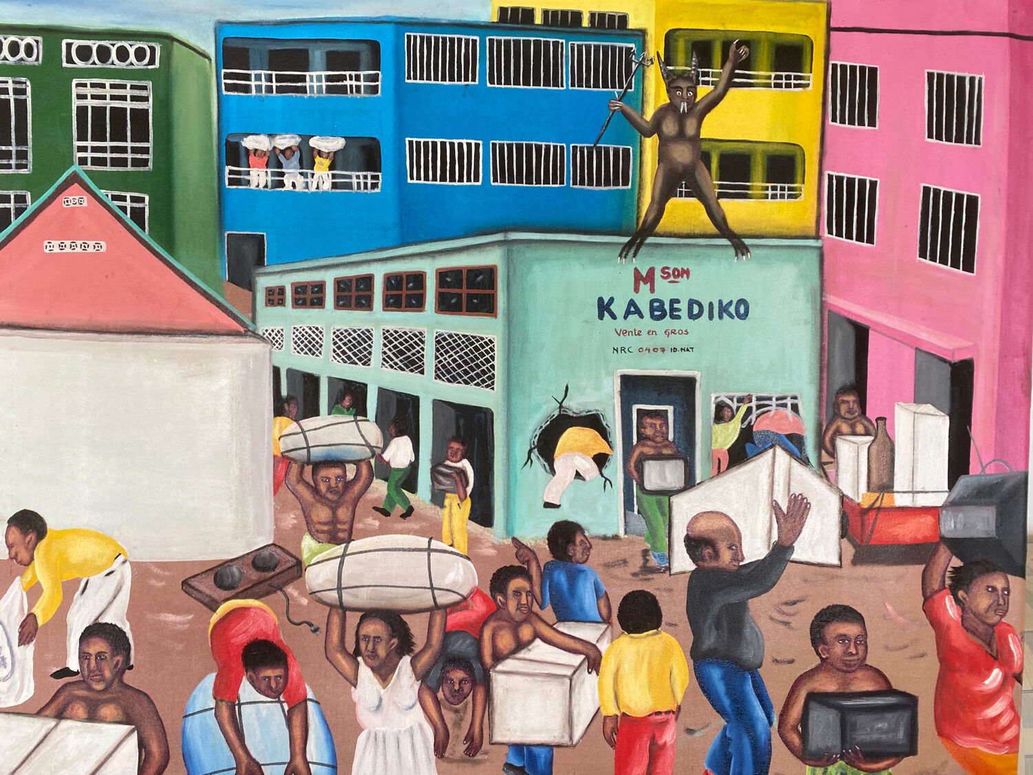 Contemporary African art painting