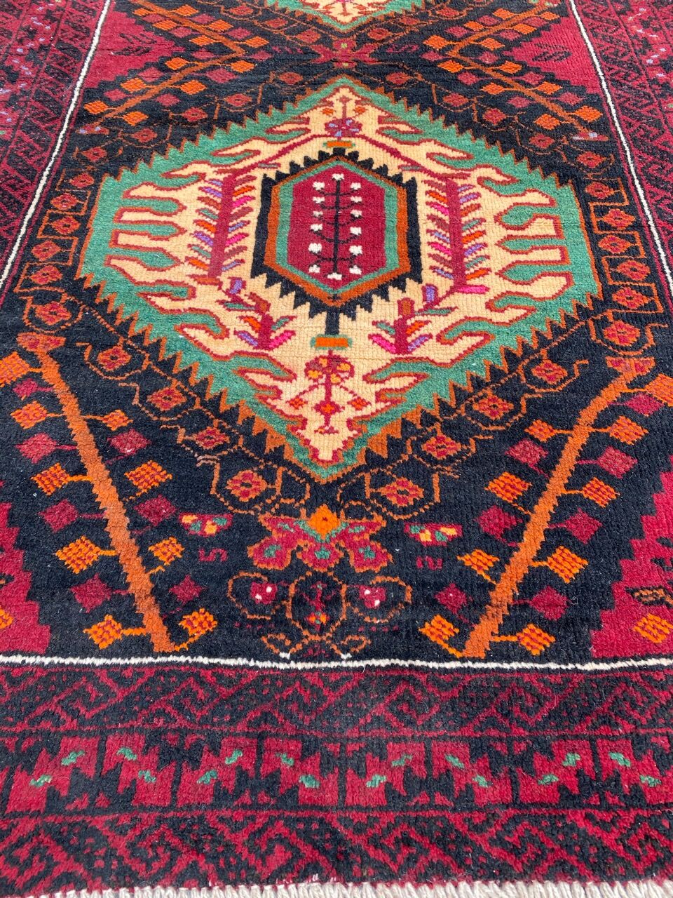 Vintage carpet belutch turkmen 106x188 cm