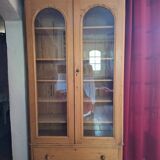 Bookcase, glass-fronted dresser
