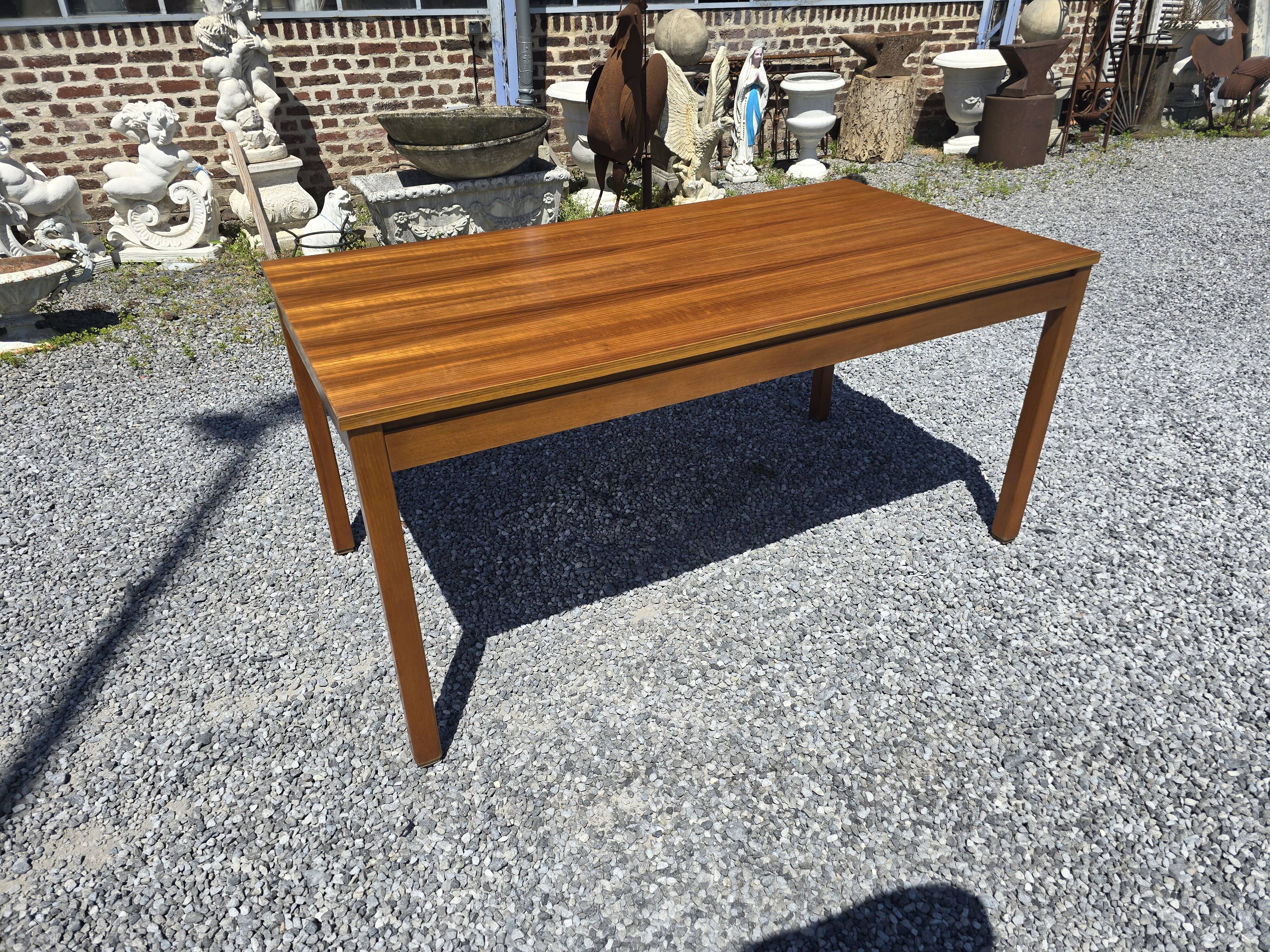 Scandinavian extendable teak table from the 60s