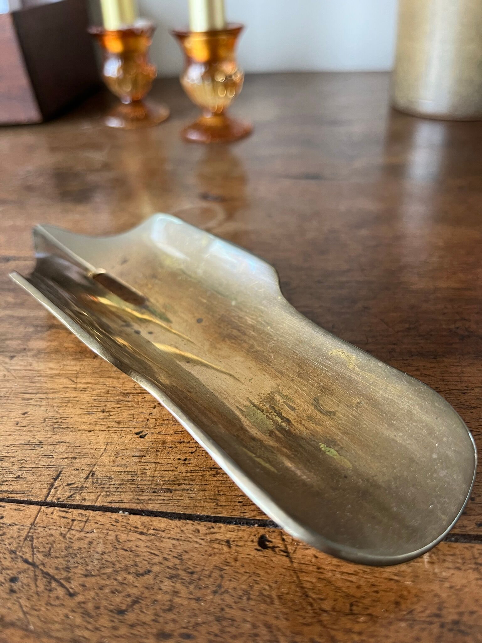 Brass pen tray