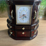 Jewelry cabinet with clock