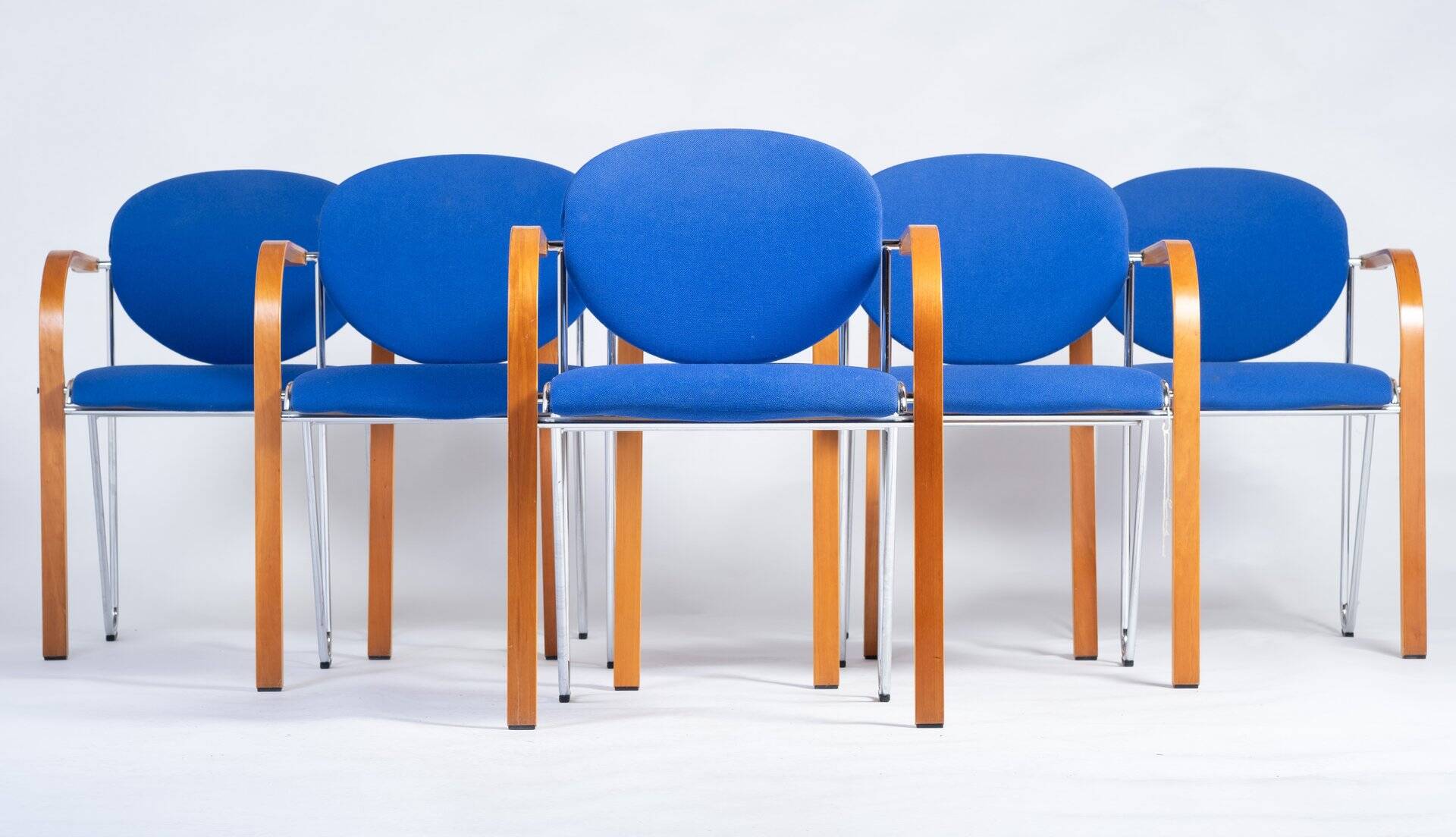Stackable Chairs by Four Design, Denmark, 1980s, Set of 6