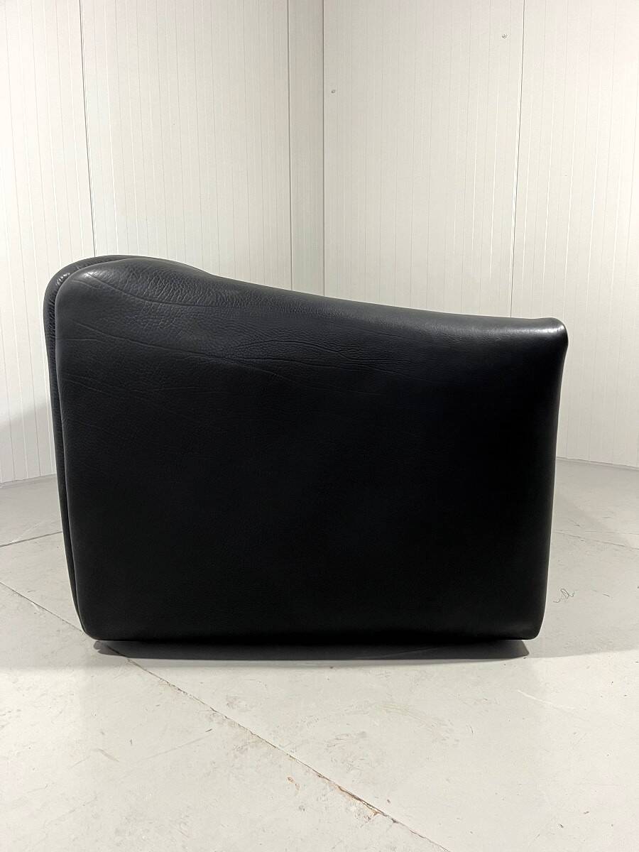 De Sede DS 47 dark brown neckleather 2,5 seats sofa