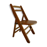 Wooden vintage children's folding chair