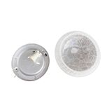 Plafonnier en verre moderniste veb narva allemagne années 1970.