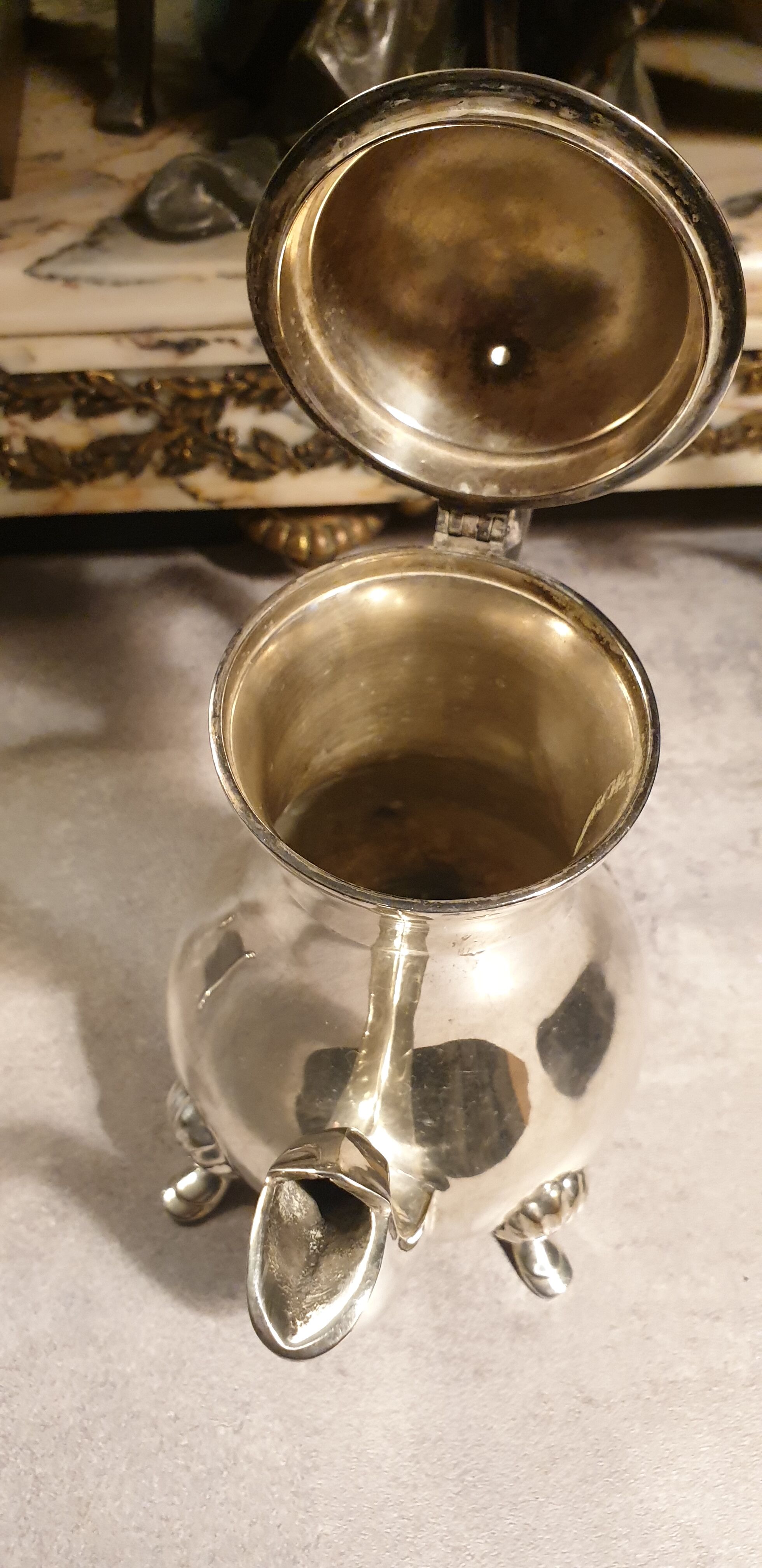 Coffee service in silver metal stamped Frionnet François,