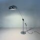 Chrome space age floor lamp from the 70s with adjustable rod arm