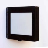 Double-sided patinated triangular wall light