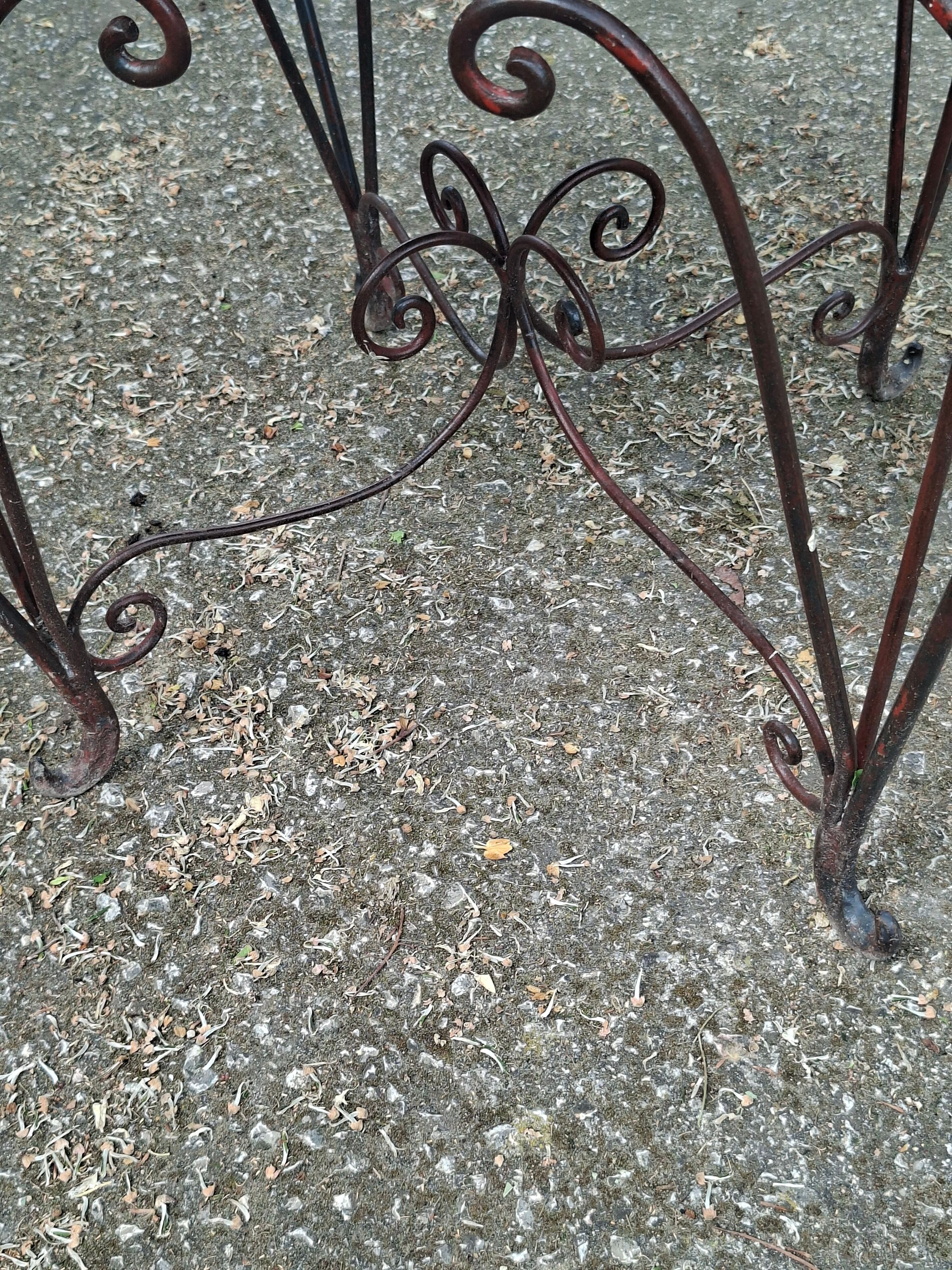Fauteuils de jardin vintage en fer forgé