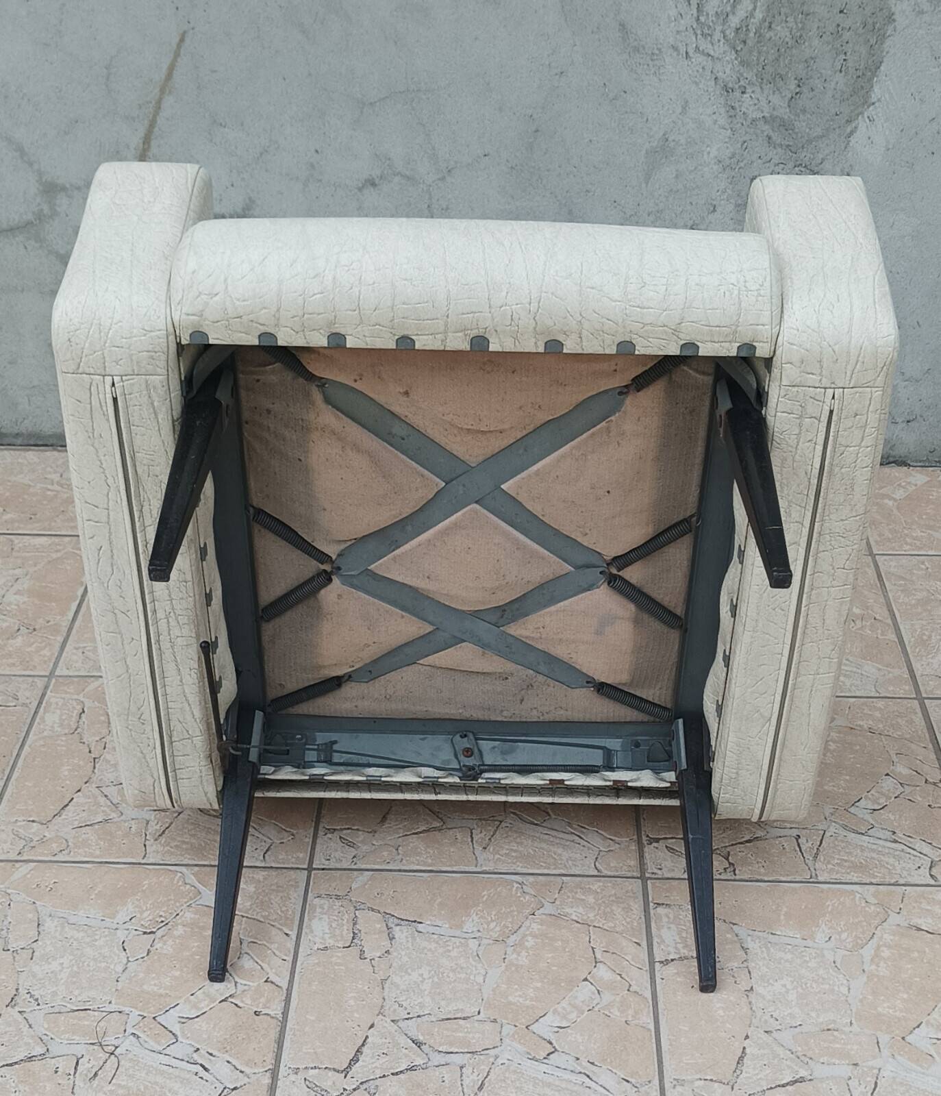 Vintage BEKA armchair in faux leather