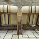 Pair of 1970s loop wool lounge chairs