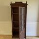 Parisian cupboard Bookcase Bonnetière glazed with small vintage tiles