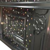 Stylized sideboard 80s pop confetti art