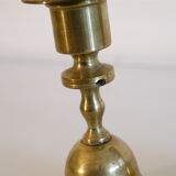 Pair of Scandinavian brass candle holders 1970