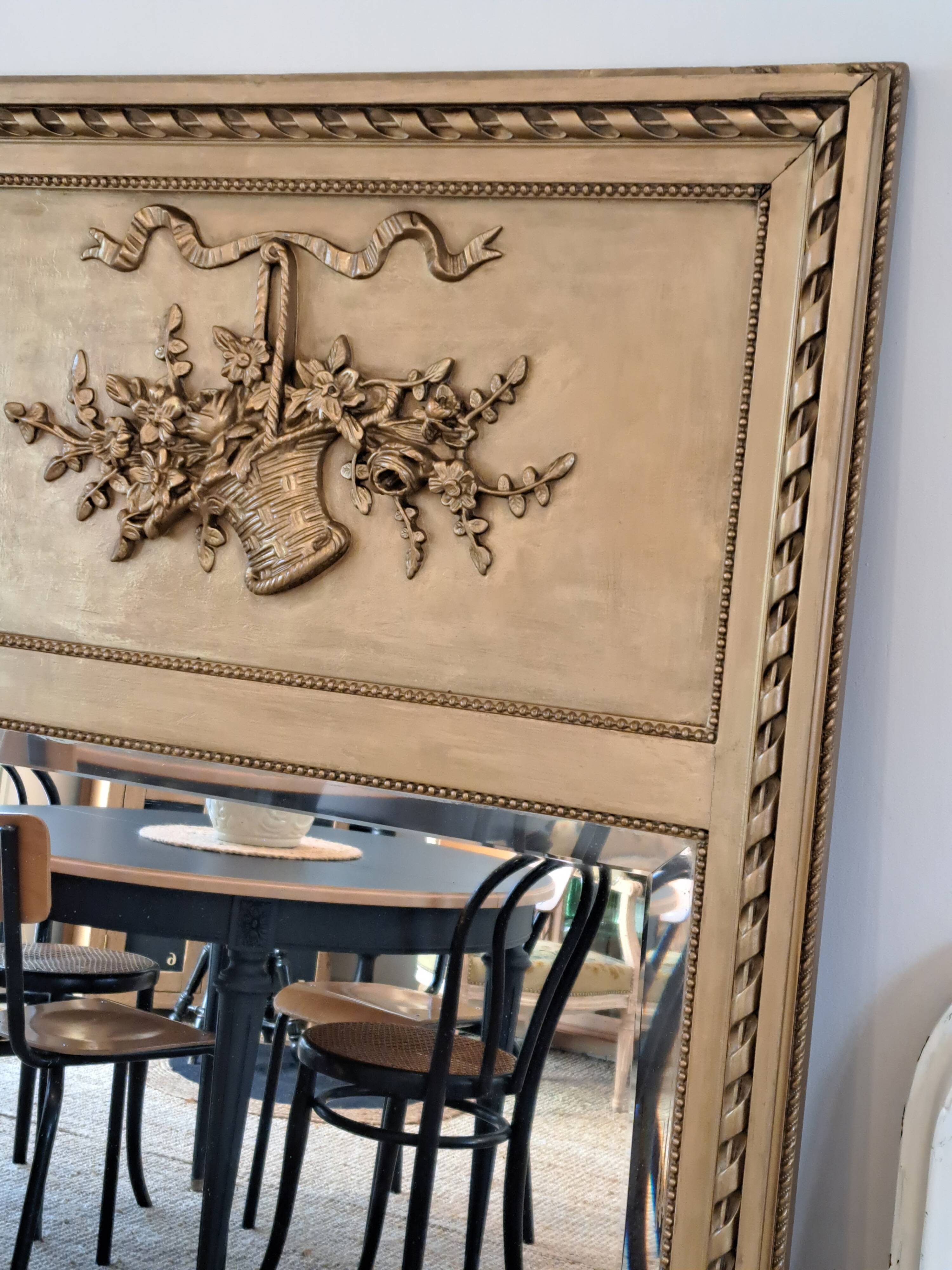 Trumeau mirror in Louis XVI style