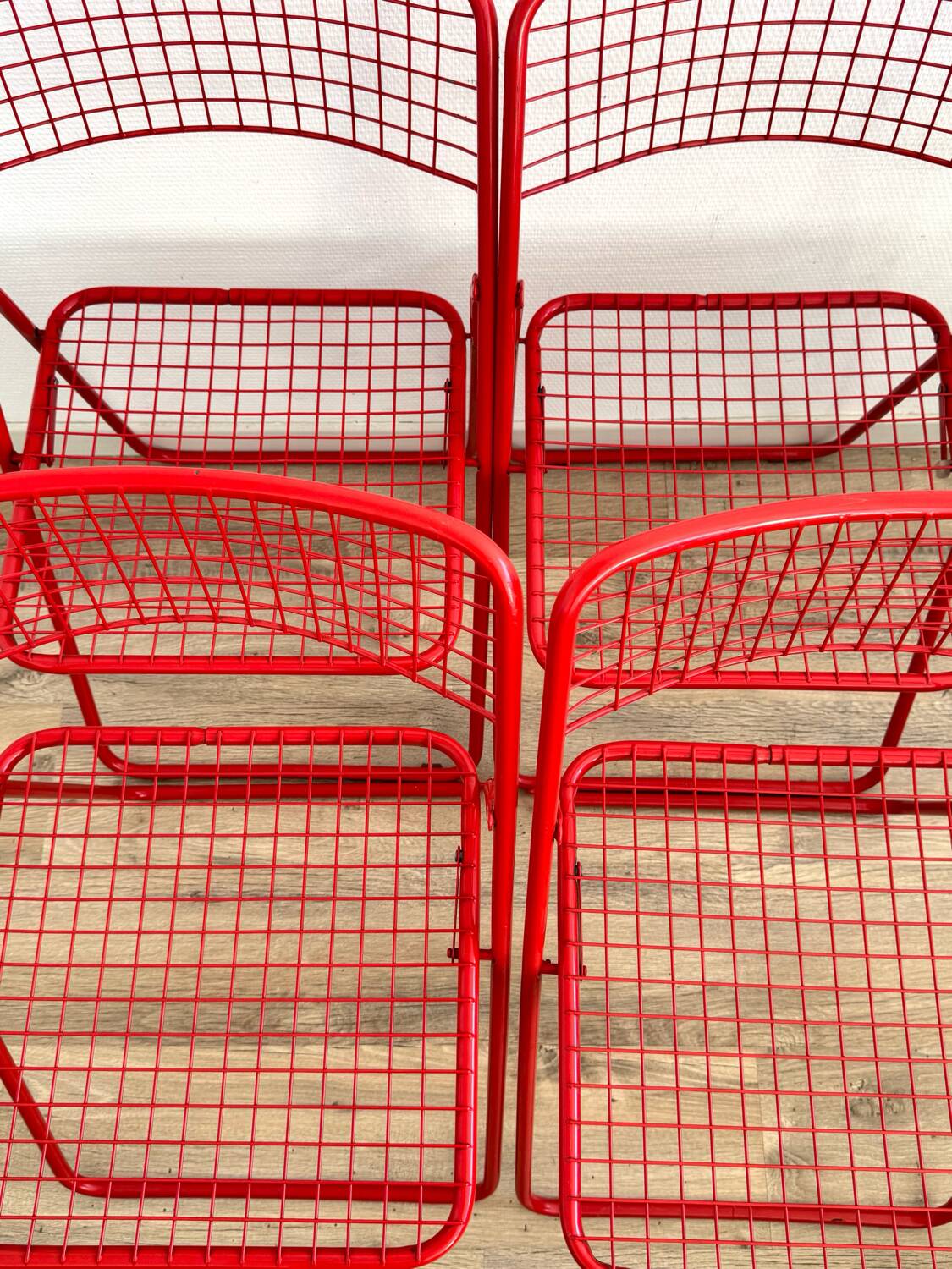 Set of 4 Ted Net chairs, Niels Gammelgaard