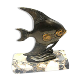 Paper press marble art deco fish
