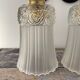 Set of two Art Deco tulip wall sconces