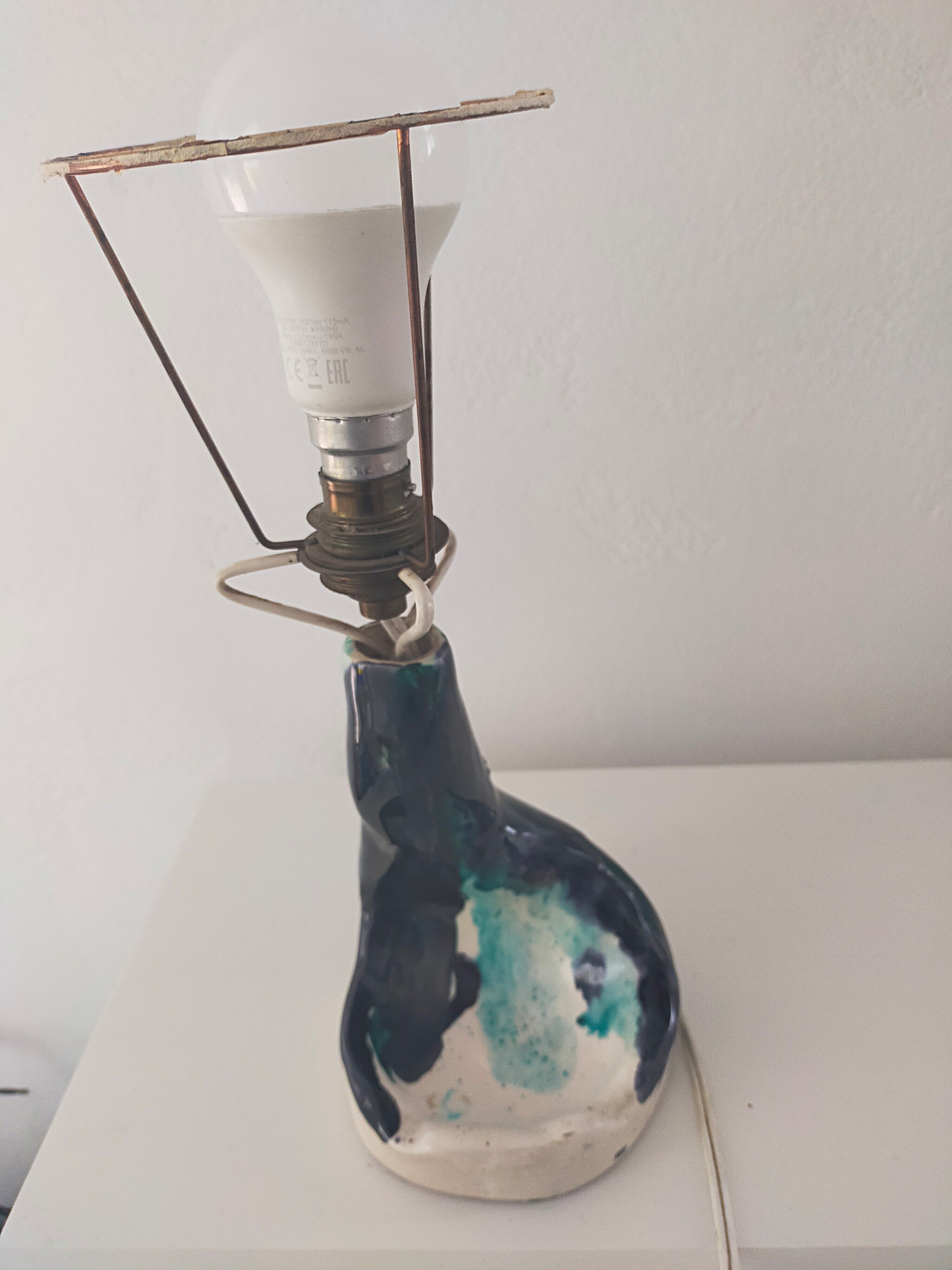 Vintage ceramic lamp foot Vallauris