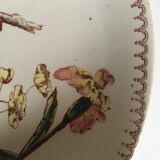 19th iron earth gateling plates, flowers and birds.