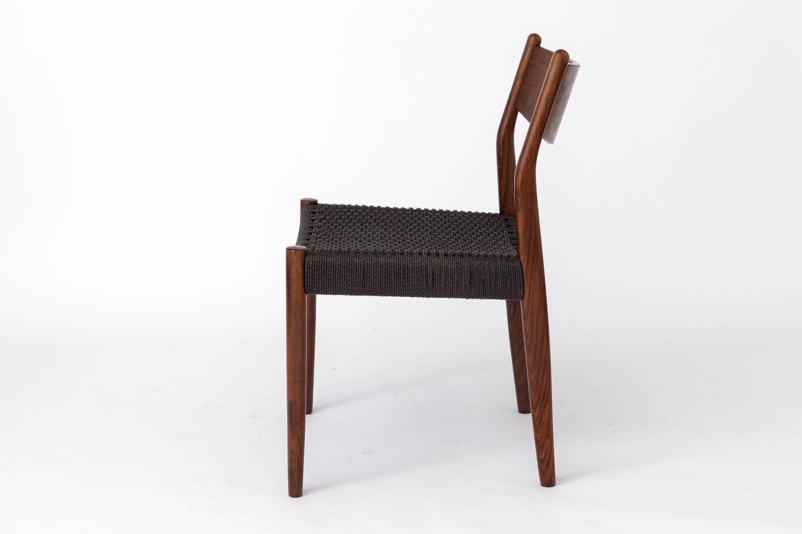 1 of 2 Vintage Fristho Franeker Teak Chair with Danish Cord Weaving – 1960s