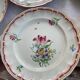 Lot de 6 assiettes à dessert Lunéville décor de fleurs