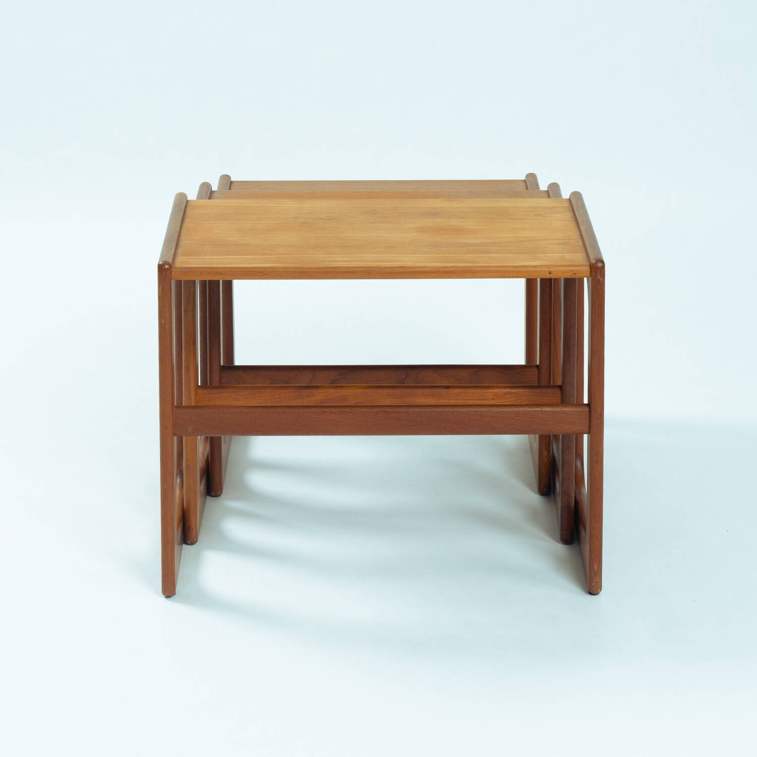 Danish teak mid century modern nesting tables Salin, Nyborg, Denmark 1960s