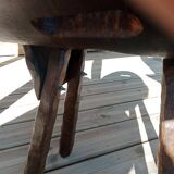 Brutalist table and chairs