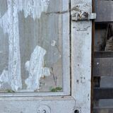 porte ancienne en chêne peint
