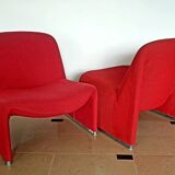 Pair of "Alky" low chairs by Giancarlo Piretti for Castelli