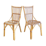 Pair of vintage wicker chairs