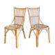 Paire de chaises vintage en osier