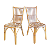 Pair of vintage wicker chairs