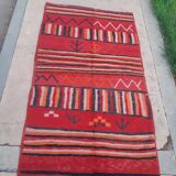 Handmade vintage berber carpet