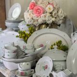 Large porcelain service, Tertia model, Herend, early 20th century, approximately 200 pieces