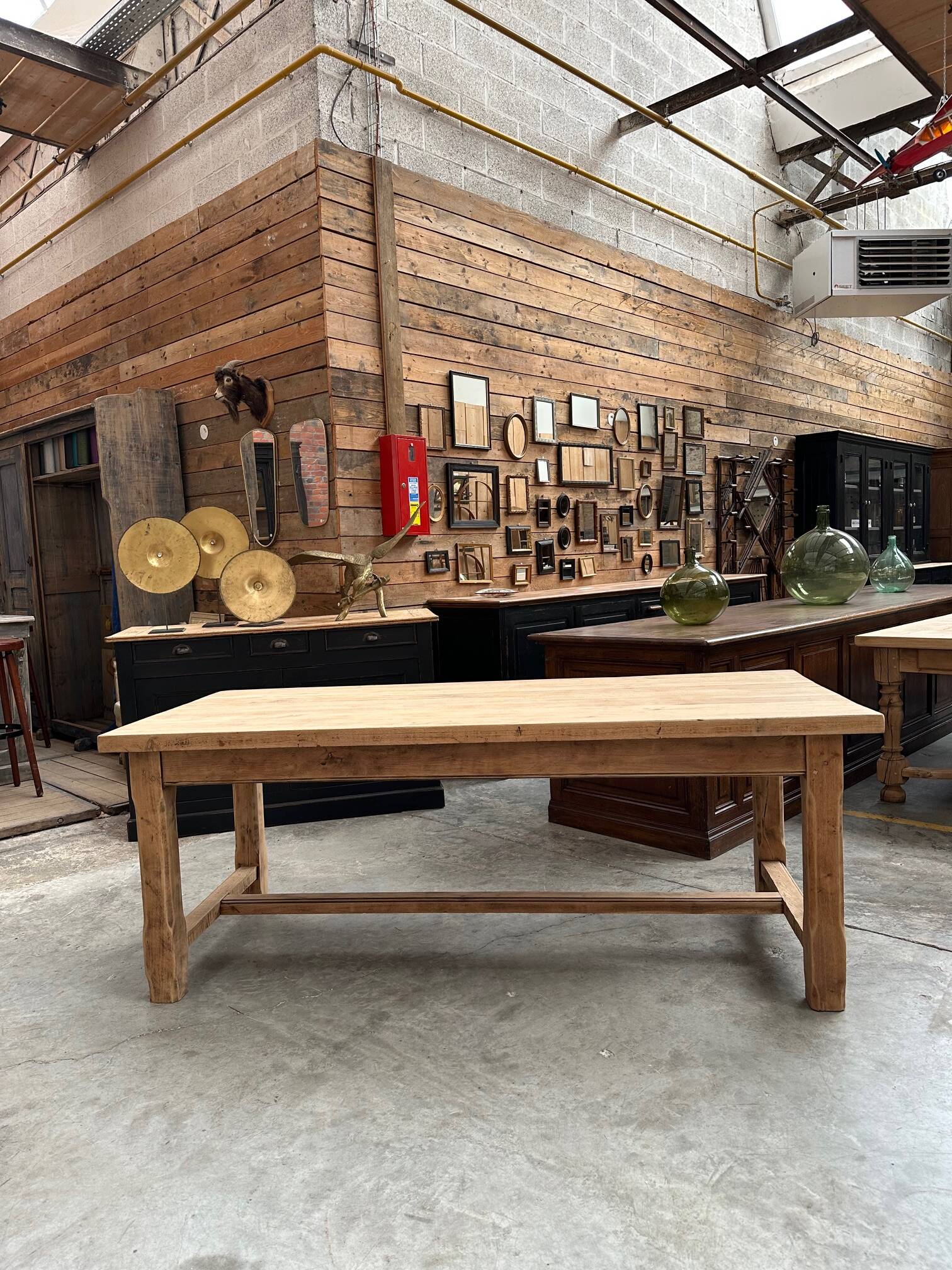 Solid oak farmhouse table