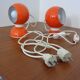 Italian Space Age Metal Internal Magnet Table Lamps by Reggiani, 1960s, Set of 2