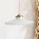 Set of 3 opaline lace pendants