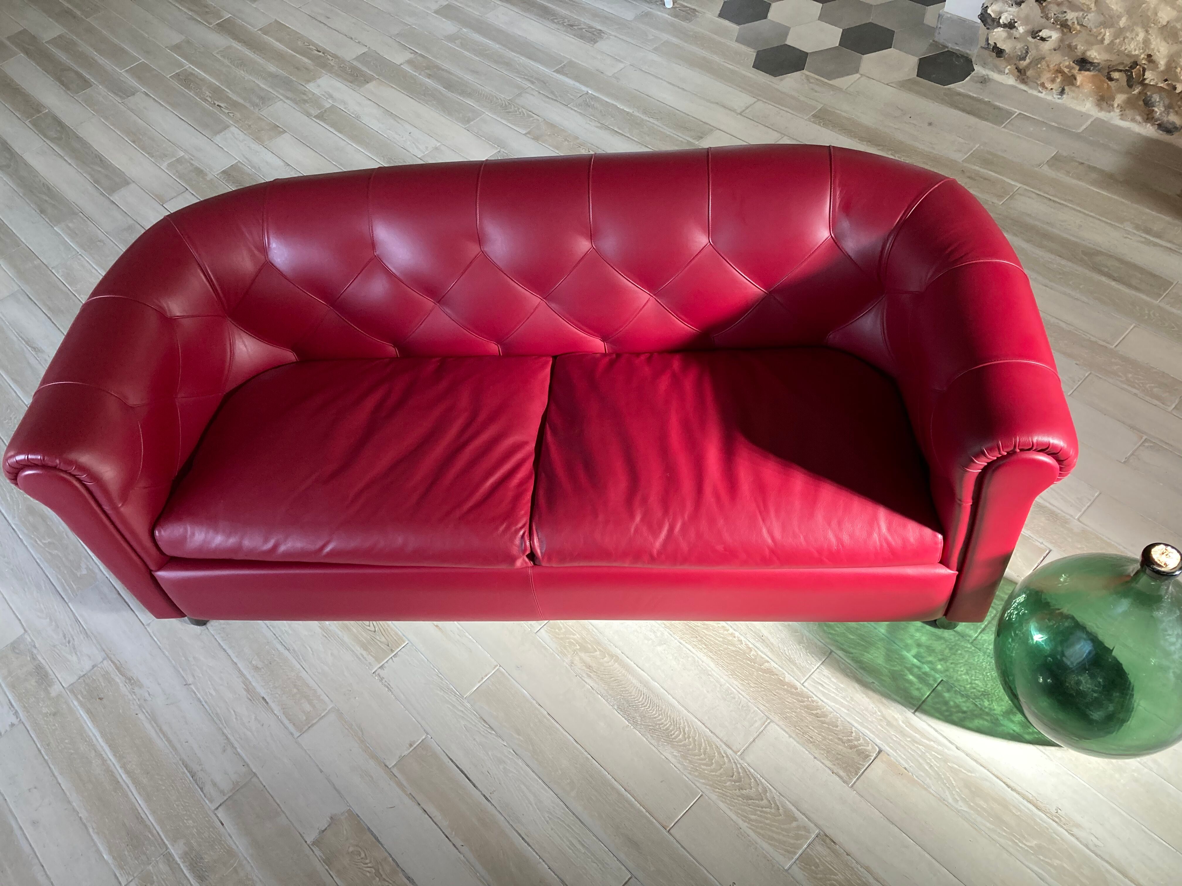 Leather sofa poltrona frau