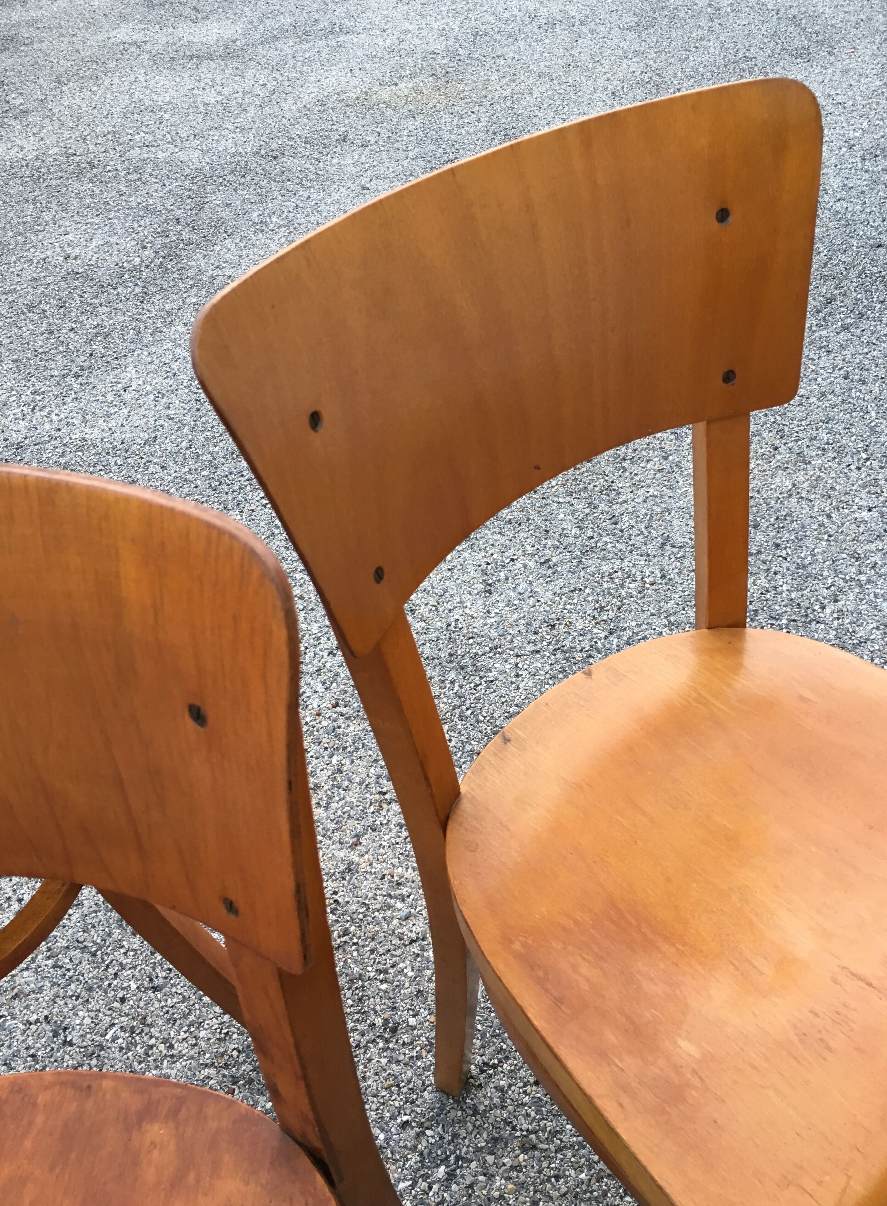 Ensemble de 3 chaises Thonet