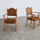 Brutalist dining chairs | vintage chairs | danish