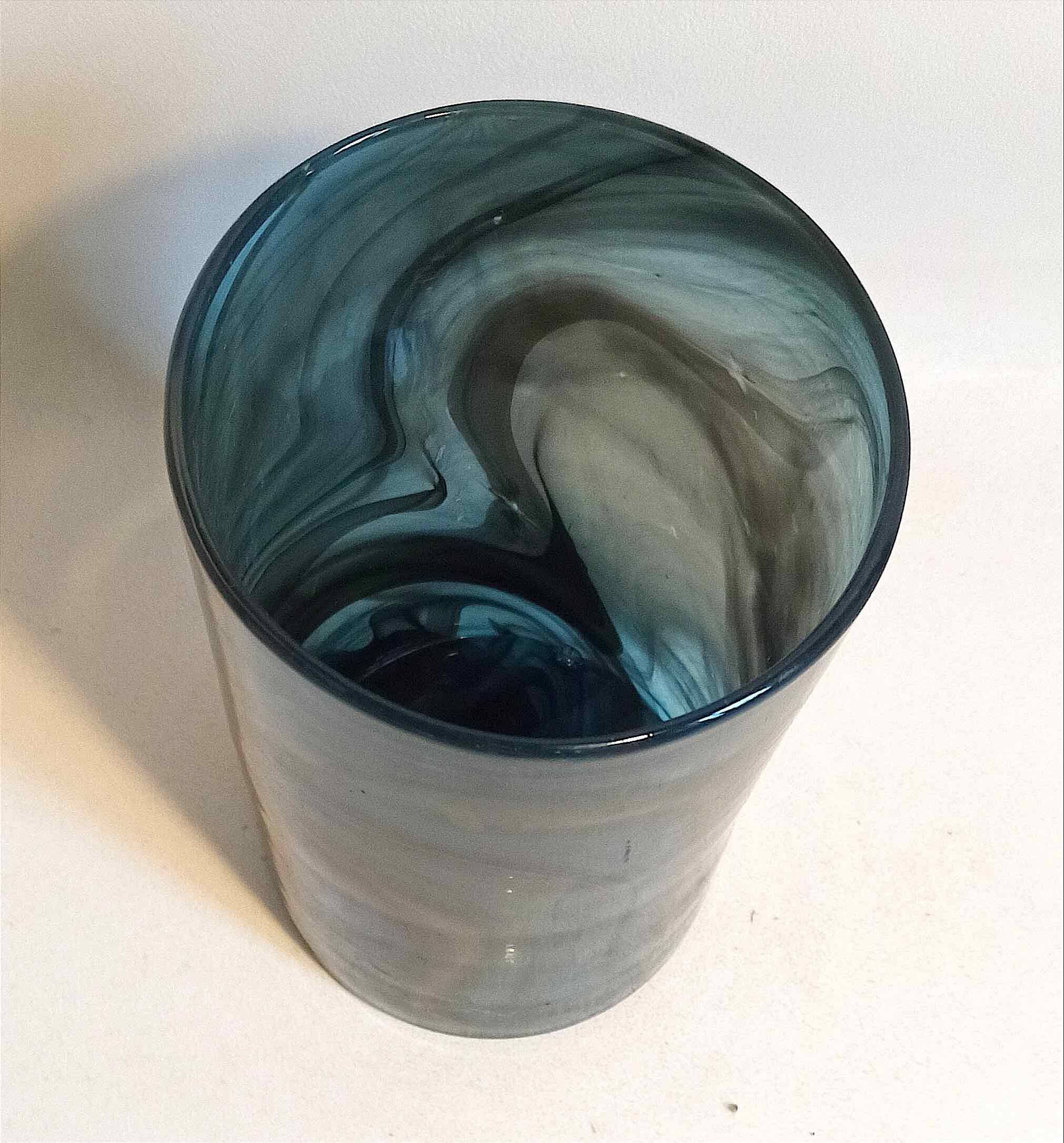 Maure-Vieil glass vase from the 70s Height 24.5 cm