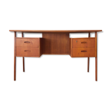 Danish teak floating desk by A.P. Svenstrup, 1960