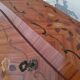Writing desk back to donkey style Louis XV in rosewood