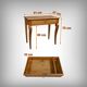 Small walnut console table, Restoration period – early 19th century.