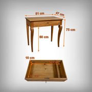 Small walnut console table, Restoration period – early 19th century.